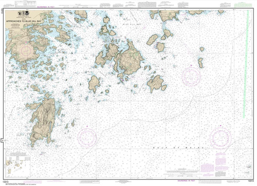 NOAA Chart 13313: Approaches to Blue Hill Bay