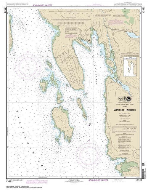 NOAA Chart 13322: Winter Harbor
