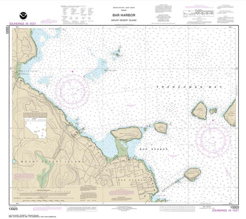 NOAA Chart 13323: Bar Harbor Mount Desert Island