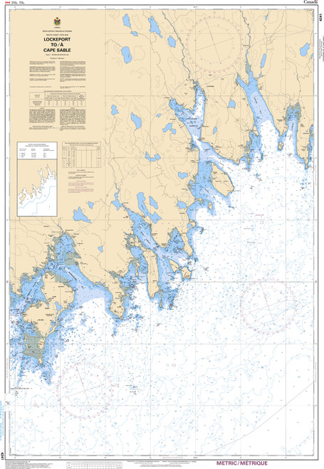 CHS Chart 4241: Lockeport to/Ã  Cape Sable