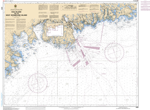 CHS Chart 4320: Egg Island to/Ã  West Ironbound Island