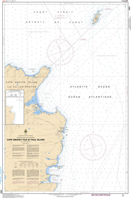 CHS Chart 4363: Cape Smoky to/Ã  St. Paul Island