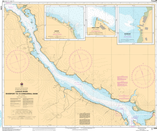 CHS Chart 4395: LaHave River - Riverport to/Ã  Conquerall Bank