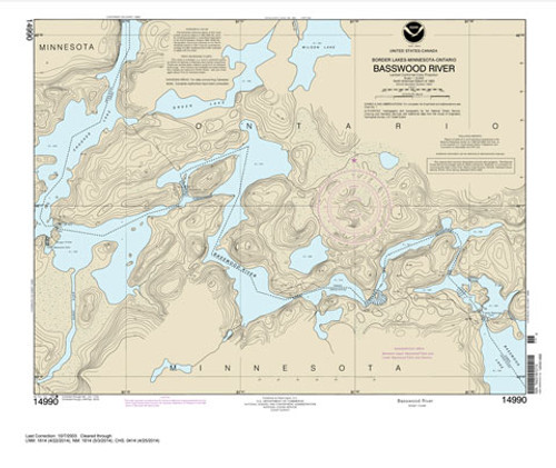 HISTORICAL NOAA Chart 14990: Basswood River