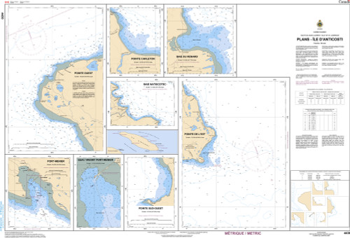 CHS Chart 4430: Plans - ÃŽle D'Anticosti