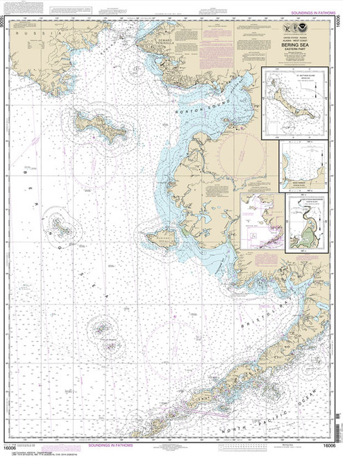 NOAA Chart 16006: Bering Sea-eastern part;St. Matthew Island: Bering Sea;Cape Etolin: Achorage: Nunivak Island