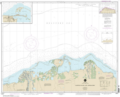 HISTORICAL NOAA Chart 16043: Barter Island and approaches;Bernard Harbor