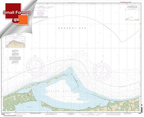 Small Format HISTORICAL NOAA Chart 16084: Peard Bay and approaches