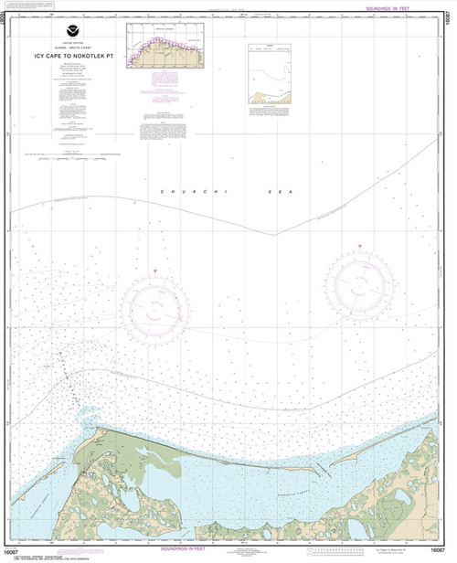 HISTORICAL NOAA Chart 16087: Icy Cape to Nokotlek Pt.