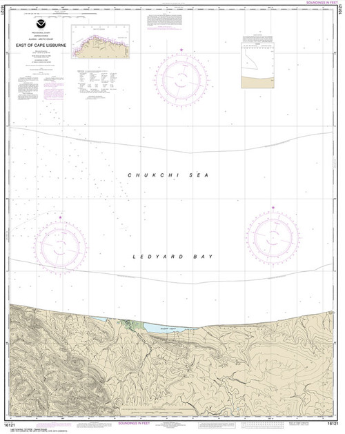HISTORICAL NOAA Chart 16121: East of Cape Lisburne