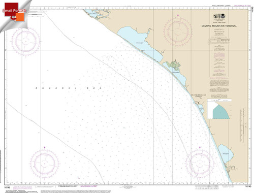 HISTORICAL SMALL FORMAT NOAA Chart 16145: Delong Mountain Terminal (Red Dog Mine)