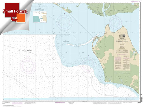 HISTORICAL SMALL FORMAT NOAA Chart 16161: Kotzebue Harbor and Approaches HISTORICAL SMALL FORMAT NOAA Chart 16161: Kotzebue Harbor and Approaches