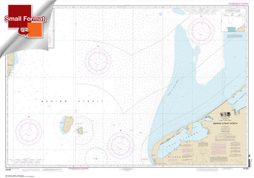 HISTORICAL SMALL FORMAT NOAA Chart 16190: Bering Strait North;Little Diomede Island