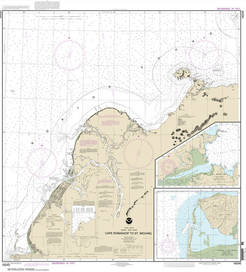 NOAA Chart 16240: Cape Ramonzof to St. Michael;St. Michael Bay;Approaches to Cape Ramanzof