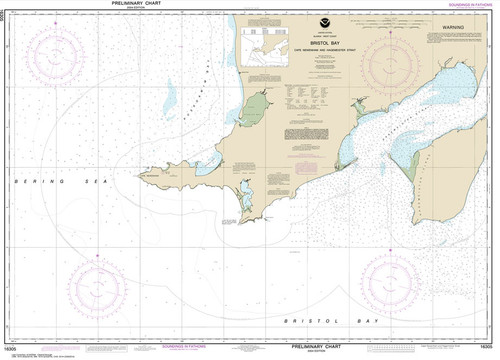 HISTORICAL NOAA Chart 16305: Bristol Bay-Cape Newenham and Hagemeister Strait