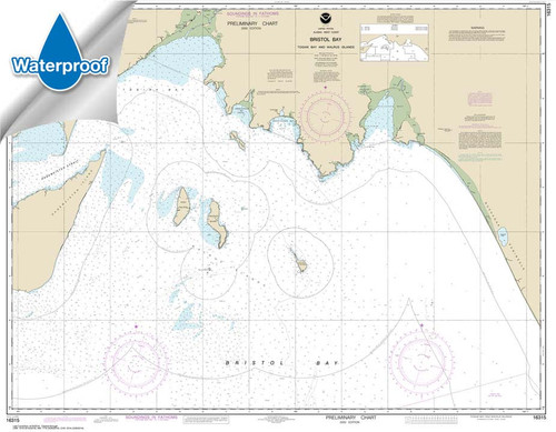 HISTORICAL WATERPROOF NOAA Chart 16315: Bristol Bay-Togiak Bay and Walrus Islands