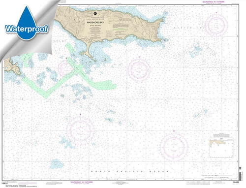 Waterproof HISTORICAL NOAA Chart 16432: Massacre Bay