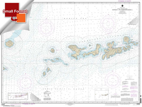 Small Format NOAA Chart 16460: Igitkin ls. to Semisopochnoi Island Small Format NOAA Chart 16460: Igitkin ls. to Semisopochnoi Island