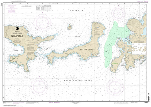 HISTORICAL NOAA Chart 16467: Adak Island to Tanaga Island