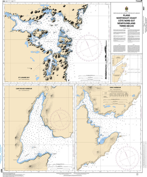 CHS Chart 4507: Plans - Northeast Coast/CÃ´te Nord-Est Newfoundland/Terre-Neuve