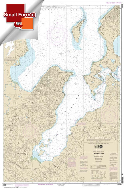 Small Format NOAA Chart 16530: Captains Bay