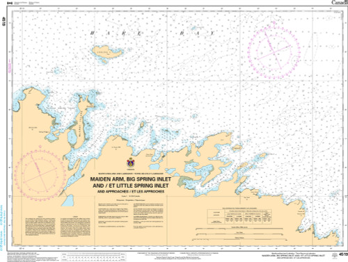CHS Chart 4519: Maiden Arm, Big Spring Inlet and/et Little Spring Inlet (and approaches/et les approches)