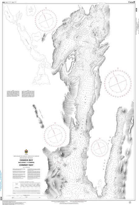 CHS Chart 4538: Canada Bay including / y compris Chimney Bay