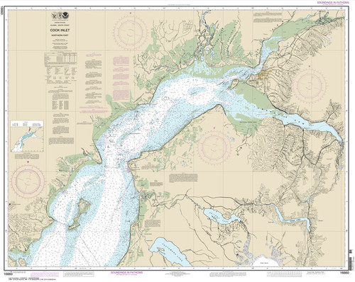 NOAA Chart 16660: Cook Inlet-northern part