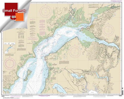 Small Format NOAA Chart 16660: Cook Inlet-northern part