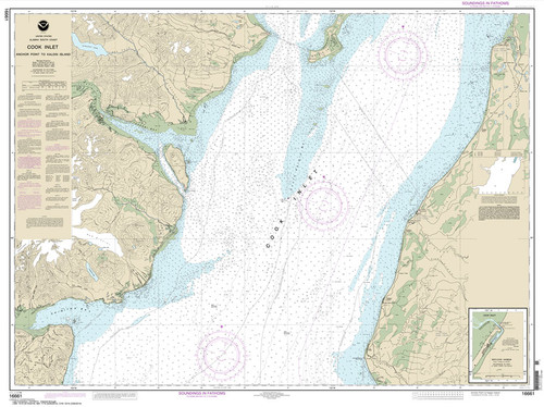 NOAA Chart 16661: Cook Inlet-Anchor Point to Kalgin Island;Ninilchik Harbor