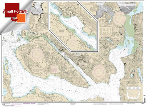 Small Format NOAA Chart 17315: Gastineau Channel and Taku Inlet;Juneau Harbor