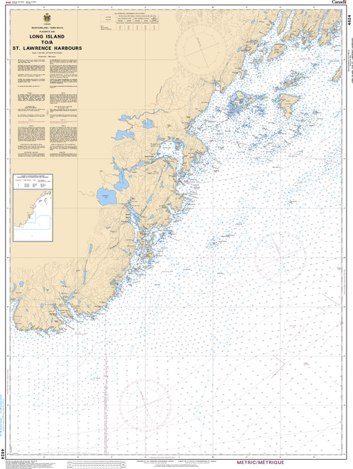 CHS Chart 4624: Long Island to/Ã  St. Lawrence Harbours