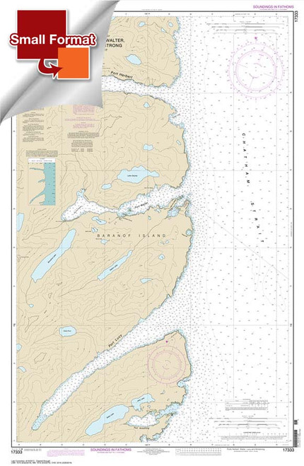 HISTORICAL SMALL FORMAT NOAA Chart 17333: Ports Herbert: Walter: Lucy and Armstrong