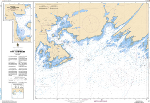 CHS Chart 4641: Port aux Basques and Approaches/et les Approches