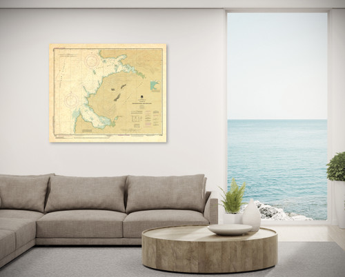 ANTIQUED NOAA Chart 17341: Whitewater Bay and Chaik Bay: Chatham Strait ANTIQUED NOAA Chart 17341: Whitewater Bay and Chaik Bay: Chatham Strait