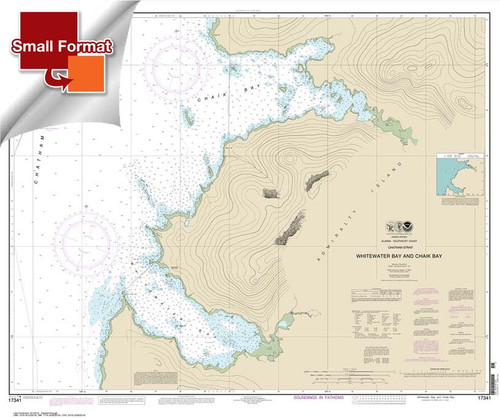 HISTORICAL SMALL FORMAT NOAA Chart 17341: Whitewater Bay and Chaik Bay: Chatham Strait HISTORICAL SMALL FORMAT NOAA Chart 17341: Whitewater Bay and Chaik Bay: Chatham Strait