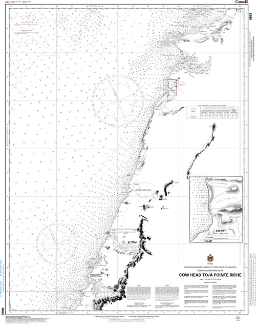 CHS Chart 4663: Cow Head to/Ã  Pointe Riche