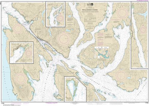 NOAA Chart 17428: Revillagigedo Channel: Nichols Passage: and Tongass Narrows;Seal Cove;Ward Cove