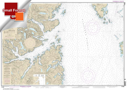 HISTORICAL SMALL FORMAT NOAA Chart 17432: Clarence Strait and Moira Sound