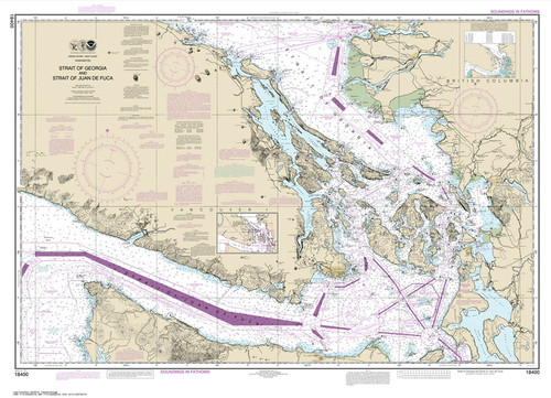 NOAA Chart 18400: Strait of Georgia and Strait of Juan de Fuca