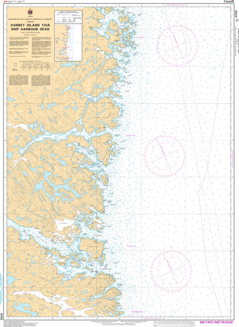 CHS Chart 4702: Corbett Island to/Ã  Ship Harbour Head