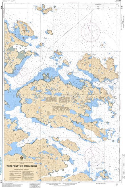 CHS Chart 4745: White Point to/Ã  Sandy Island