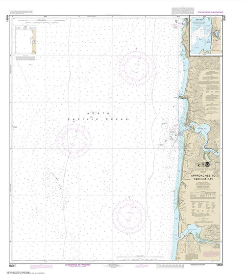 NOAA Chart 18561: Approaches to Yaquina Bay;Depoe Bay