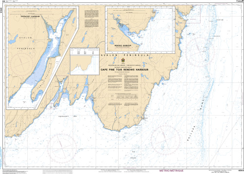 CHS Chart 4844: Cape Pine to/Ã  Renews Harbour