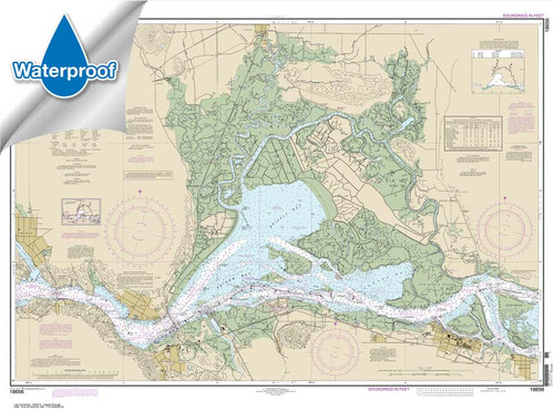 Waterproof NOAA Chart 18656: Suisun Bay