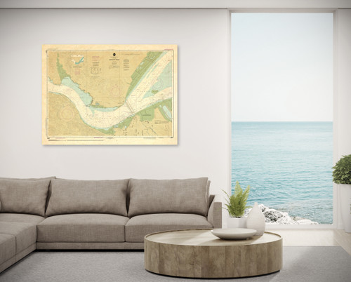 ANTIQUED HISTORICAL NOAA Chart 18657: Carquinez Strait