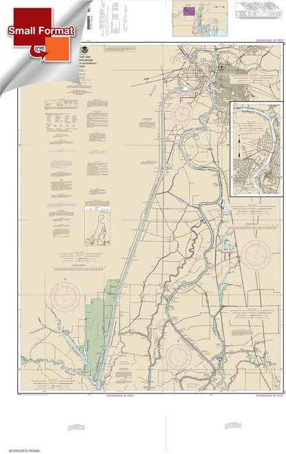 Small Format NOAA Chart 18662: Sacramento River Andrus Island to Sacramento