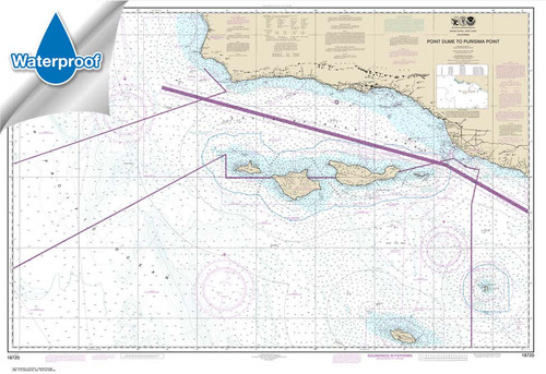 Waterproof NOAA Chart 18720: Point Dume to Purisma Point