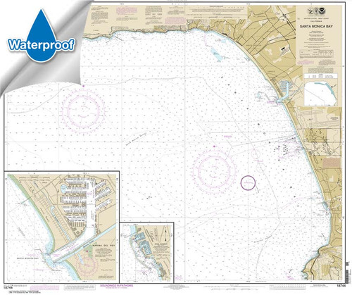 Waterproof NOAA Chart 18744: Santa Monica Bay;King Harbor