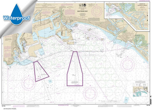 Waterproof NOAA Chart 18749: San Pedro Bay;Anaheim Bay Huntington Harbor